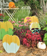 Gold Frosted Wood Pallet Pumpkin Patch